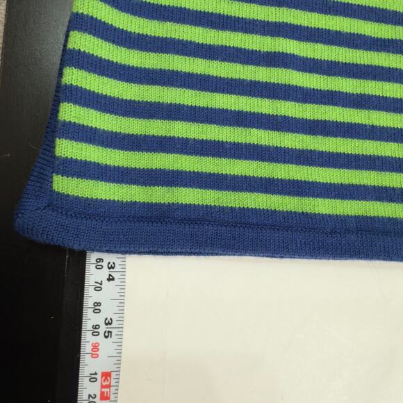 Nike Golf Scarf Striped Navy Green Neck Warmer Y2K Outdoor Winter Sports - Picture 7 of 8